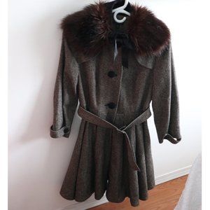 Topshop Tweed Coat